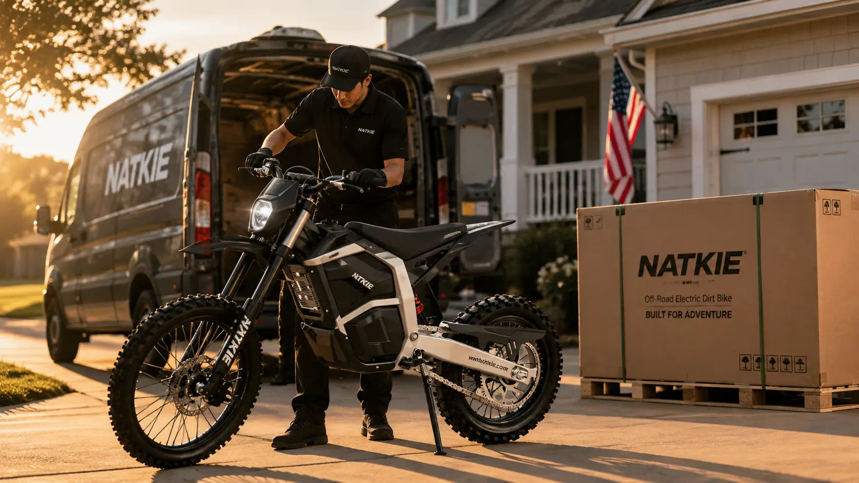 NATKIE shipping for electric dirt bikes with warranty and customer support